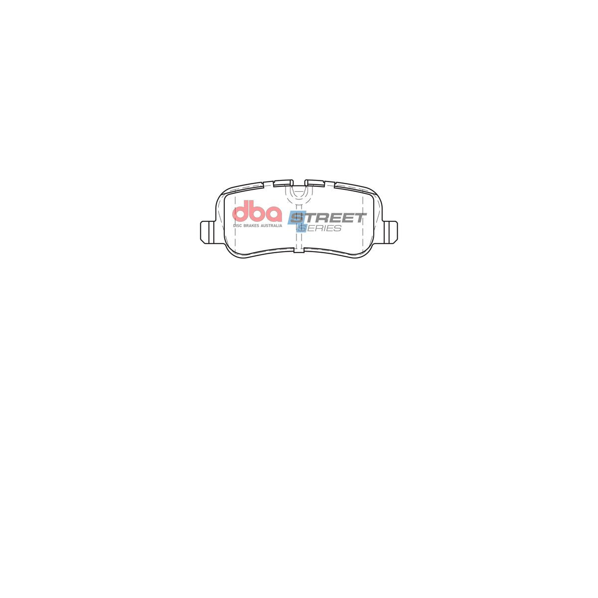 DBA Street Series Brake Pad Set Rear DB1781SS