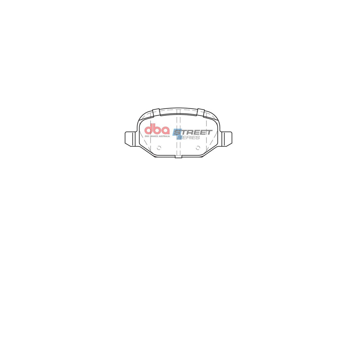 DBA Street Series Brake Pad Set Rear DB2039SS