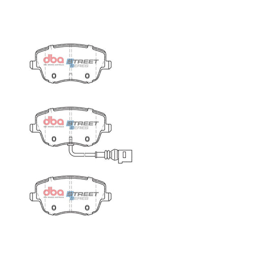 DBA Street Series Brake Pad Set Front DB2032SS