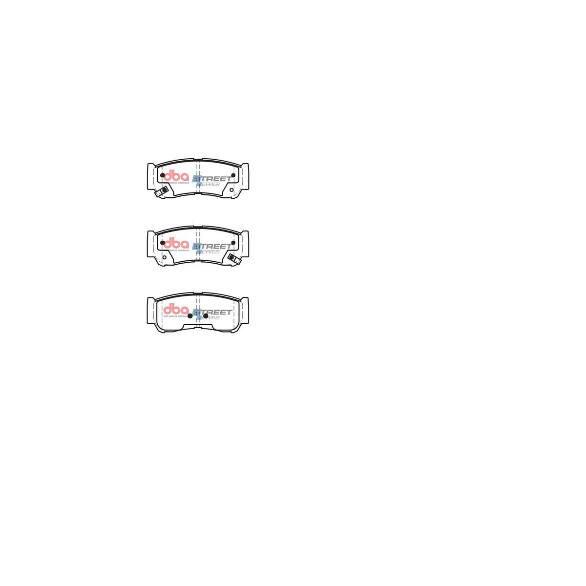 DBA Street Series Brake Pad Set Rear DB2035SS