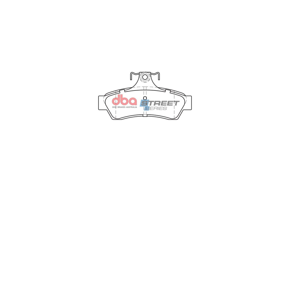 DBA Street Series Brake Pad Set Rear DB1332SS