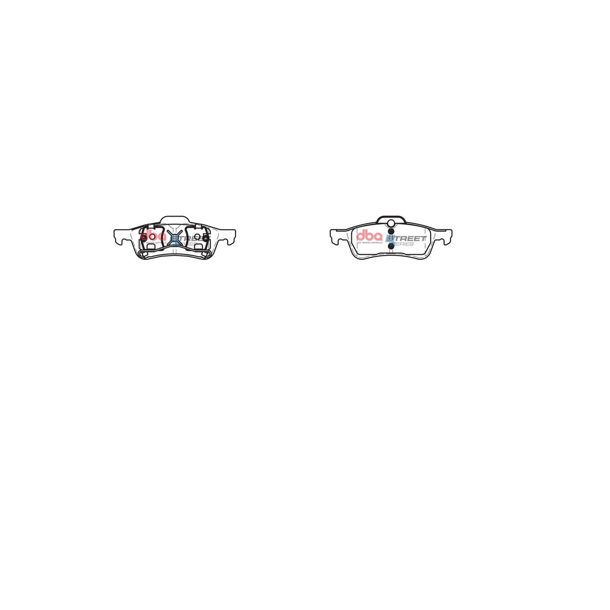DBA Street Series Brake Pad Set Rear DB1501SS