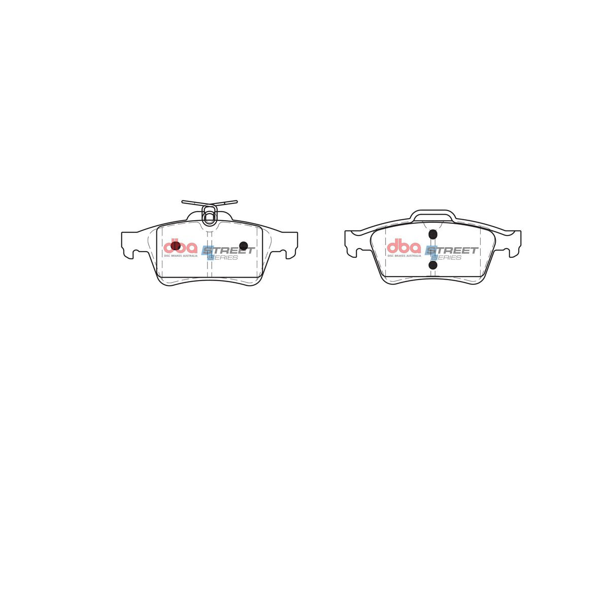 DBA Street Series Brake Pad Set Rear DB1763SS