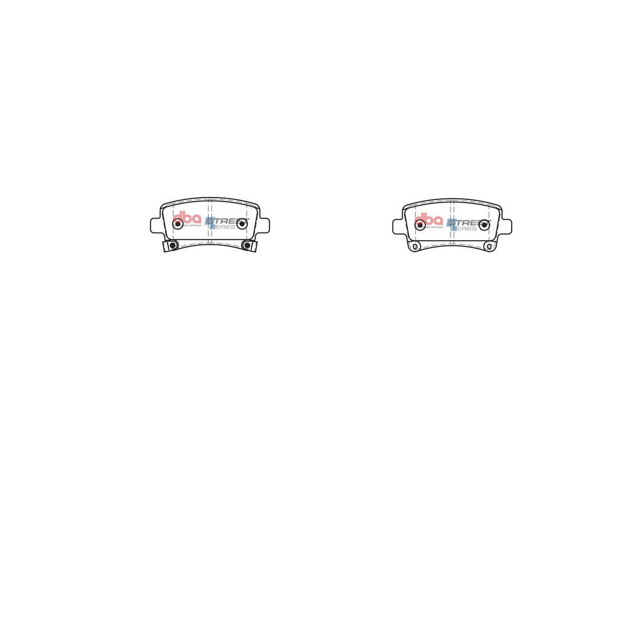 DBA Street Series Brake Pad Set Rear DB2264SS