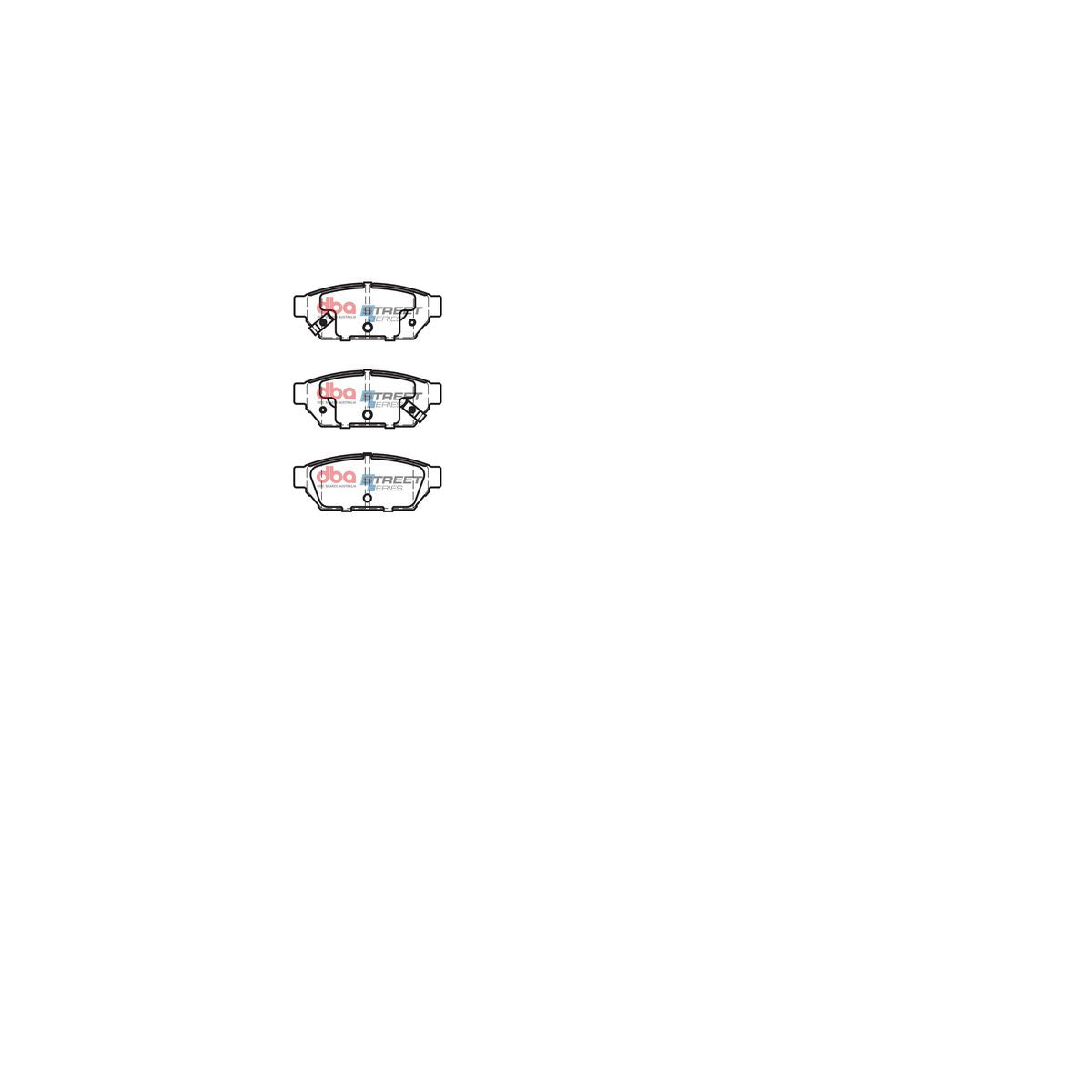 DBA Street Series Brake Pad Set Rear DB1278SS