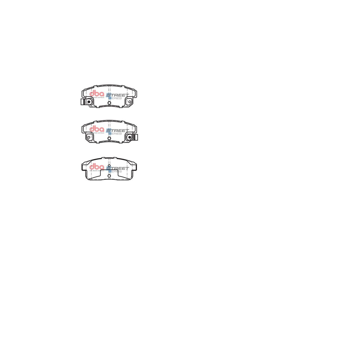 DBA Street Series Brake Pad Set Rear DB1493SS