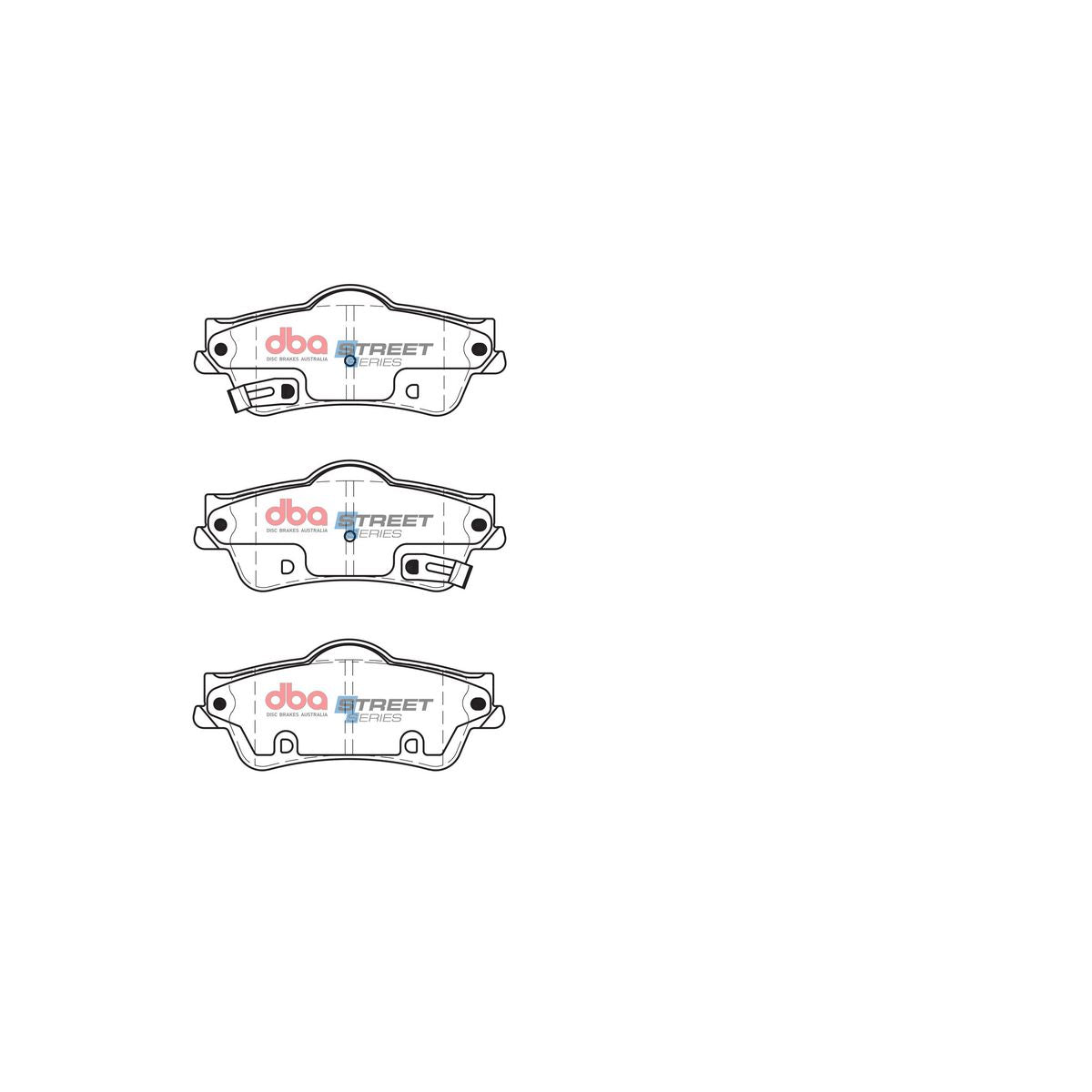 DBA Street Series Brake Pad Set Rear DB2267SS