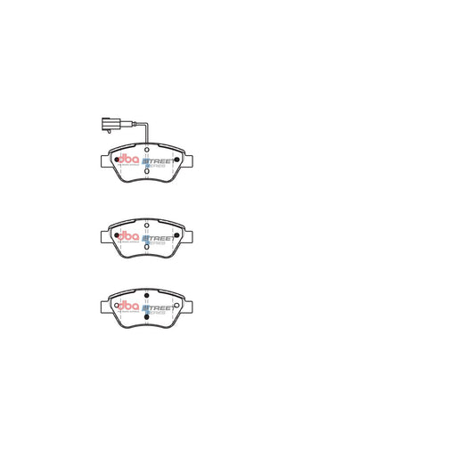 DBA Street Series Brake Pad Set Front DB2258SS