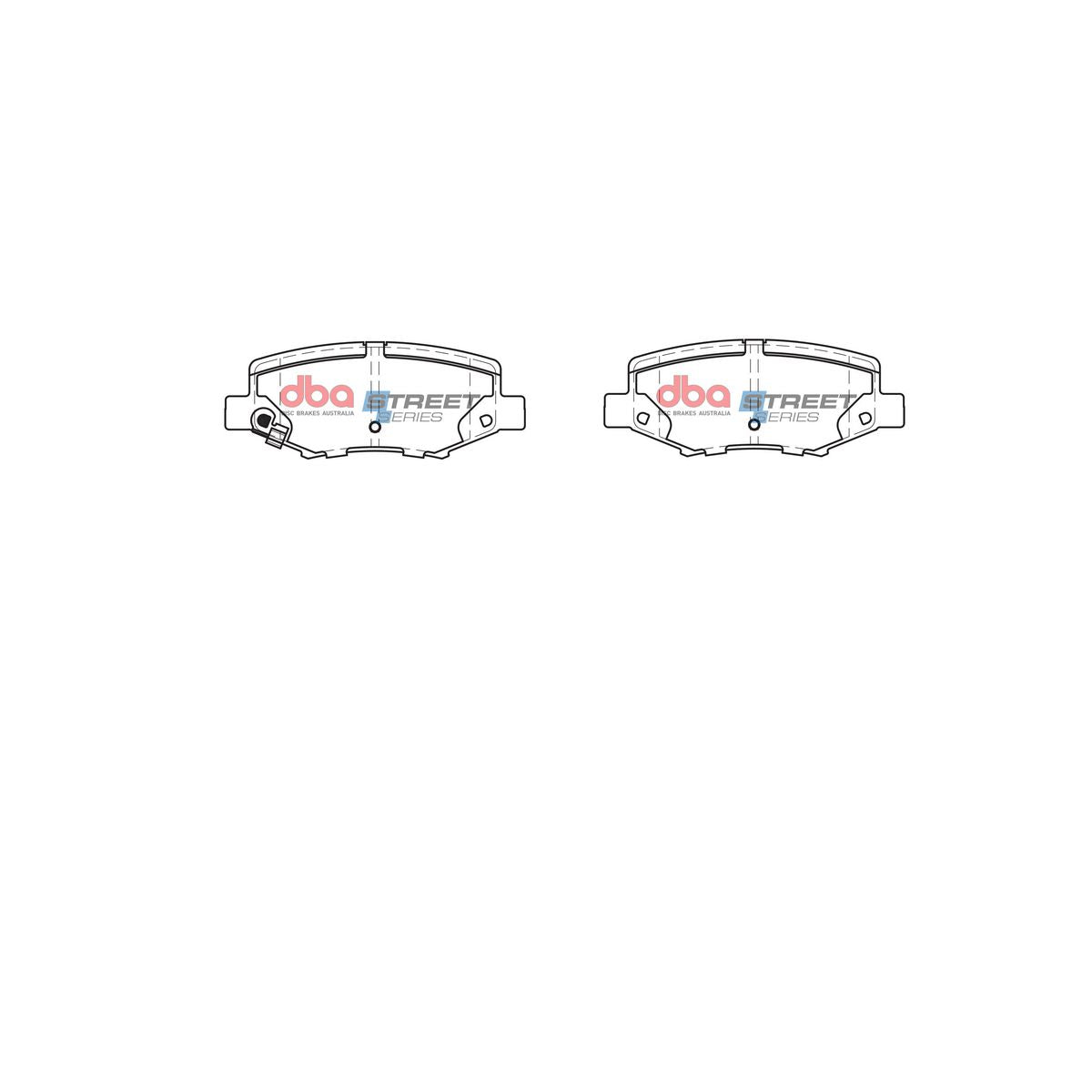 DBA Street Series Brake Pad Set Rear DB2003SS