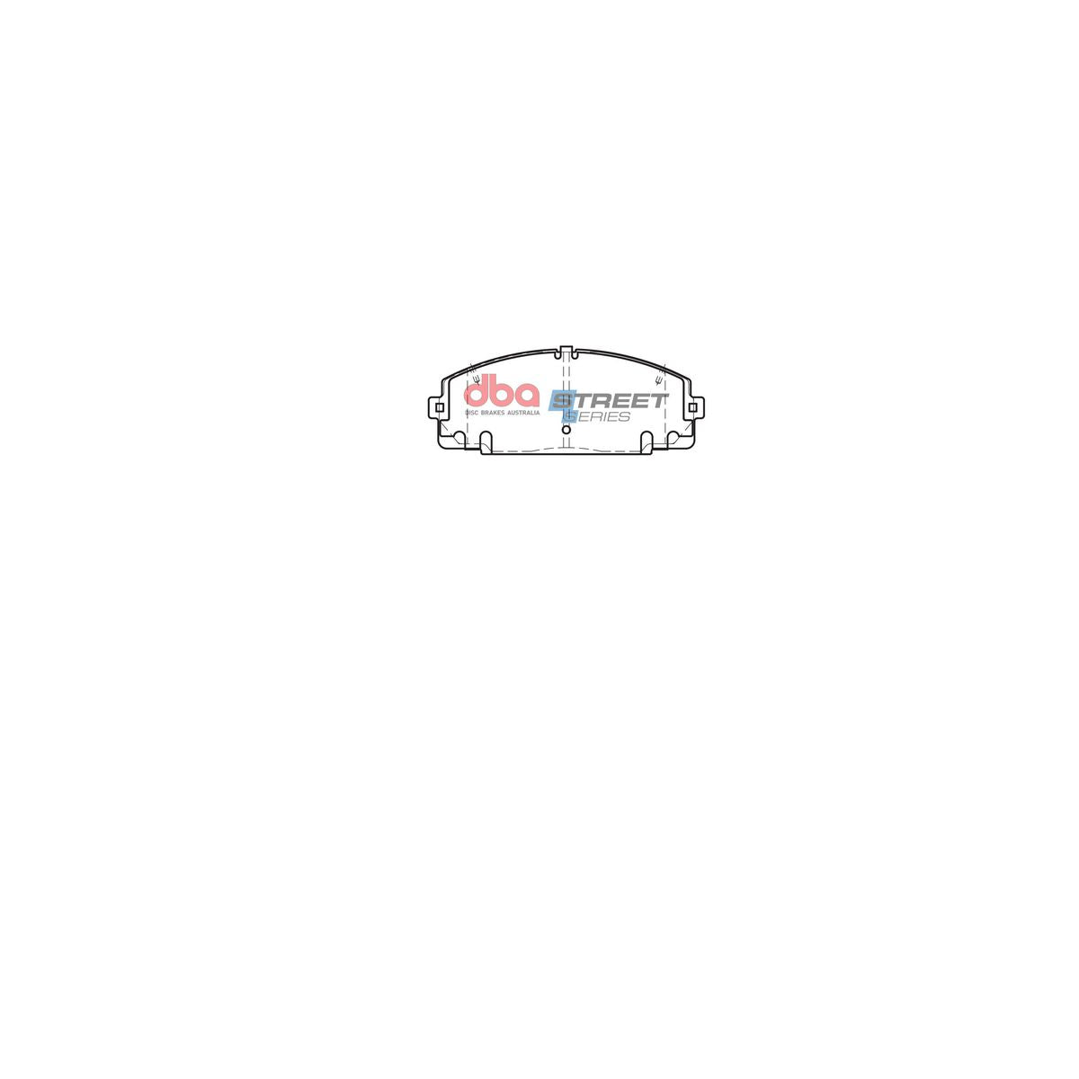 DBA Street Series Brake Pad Set Front DB2000SS