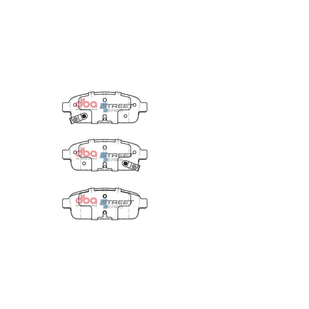 DBA Street Series Brake Pad Set Rear DB1990SS