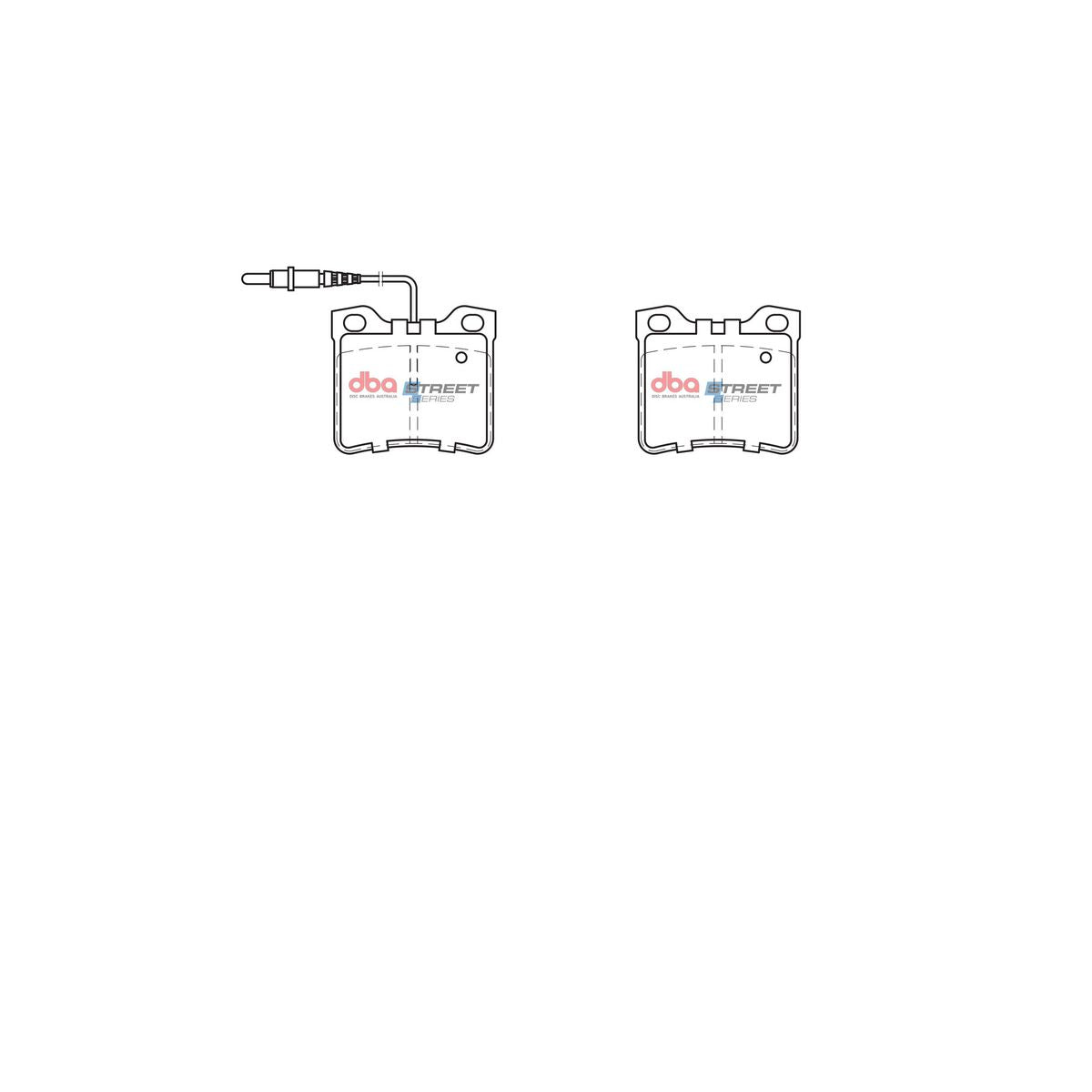 DBA Street Series Brake Pad Set Rear DB1988SS