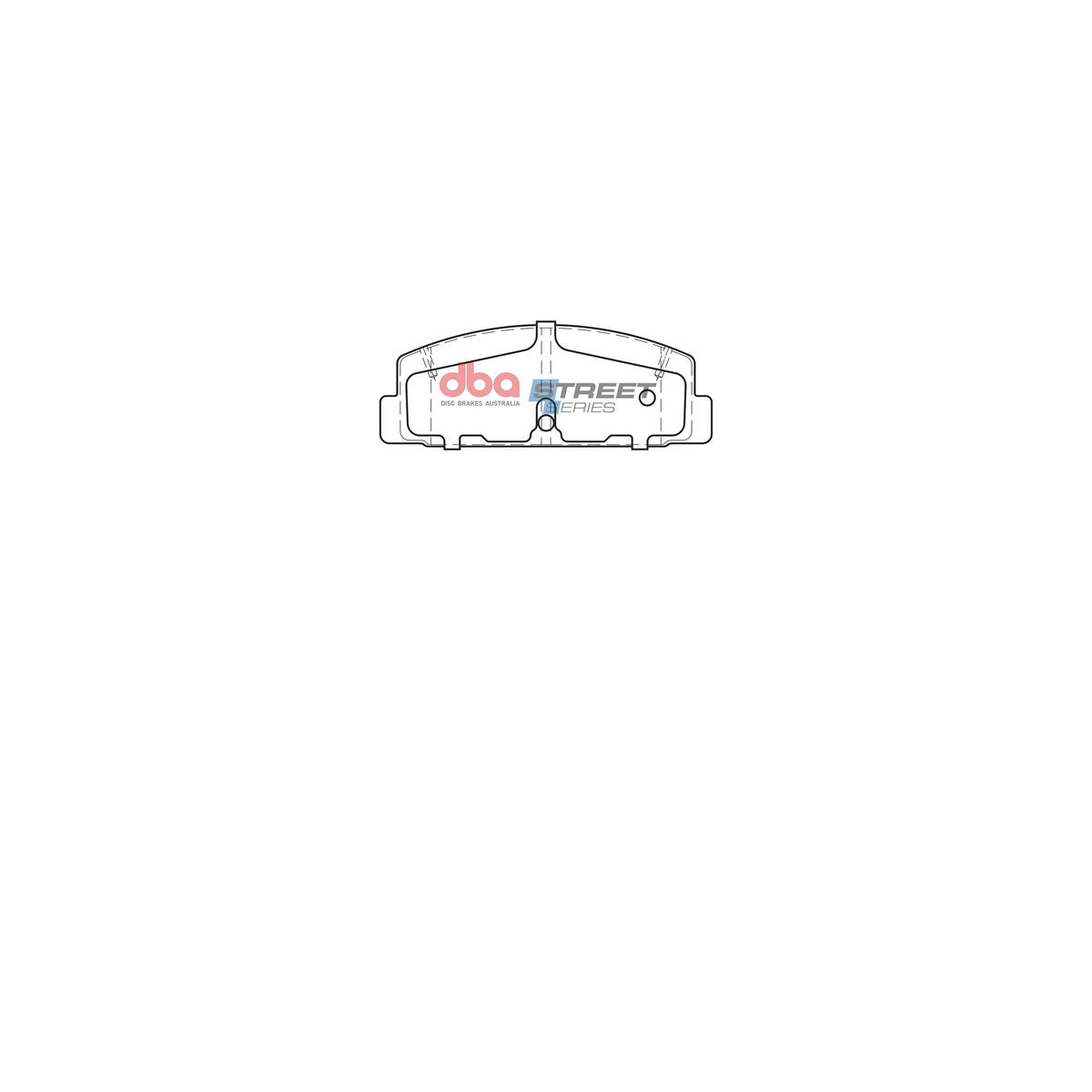 DBA Street Series Brake Pad Set Rear DB417SS