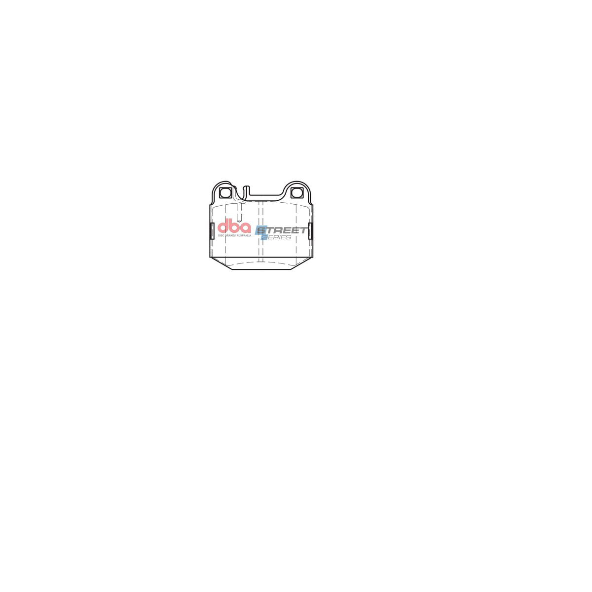 DBA Street Series Brake Pad Set Rear DB1461SS
