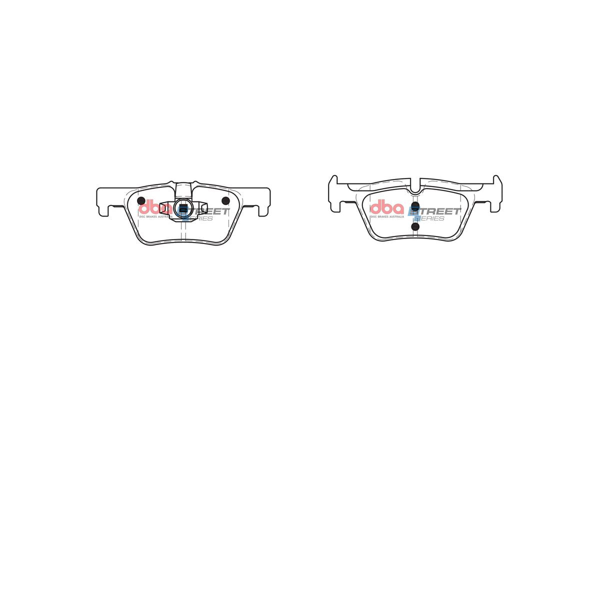 DBA Street Series Brake Pad Set Rear DB2224SS