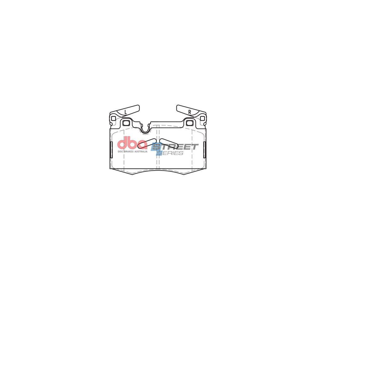DBA Street Series Brake Pad Set Front DB2222SS
