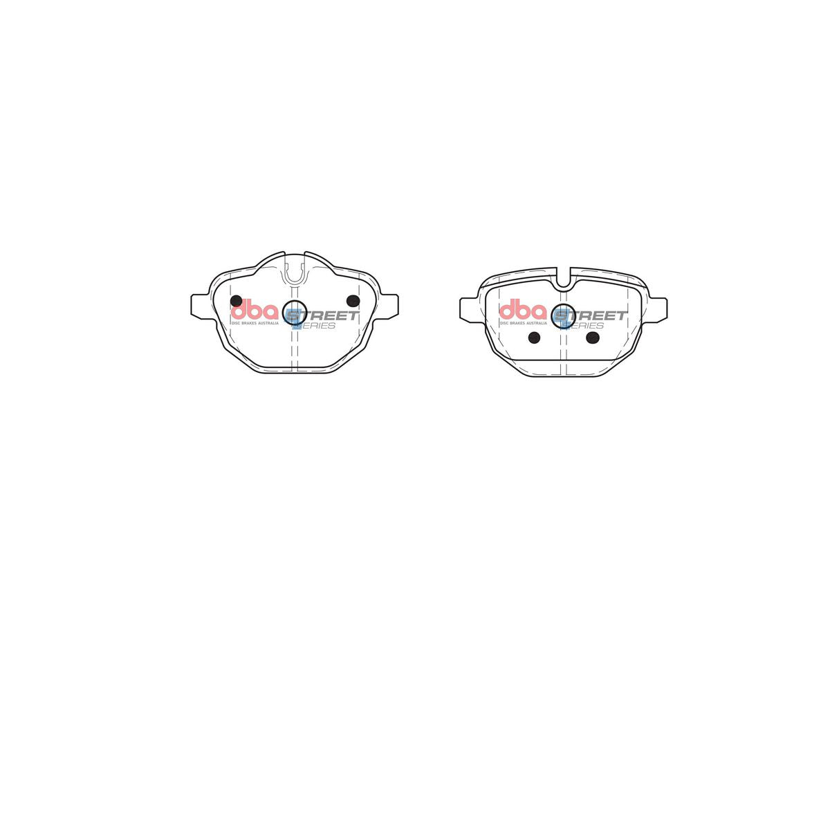 DBA Street Series Brake Pad Set Rear DB2225SS