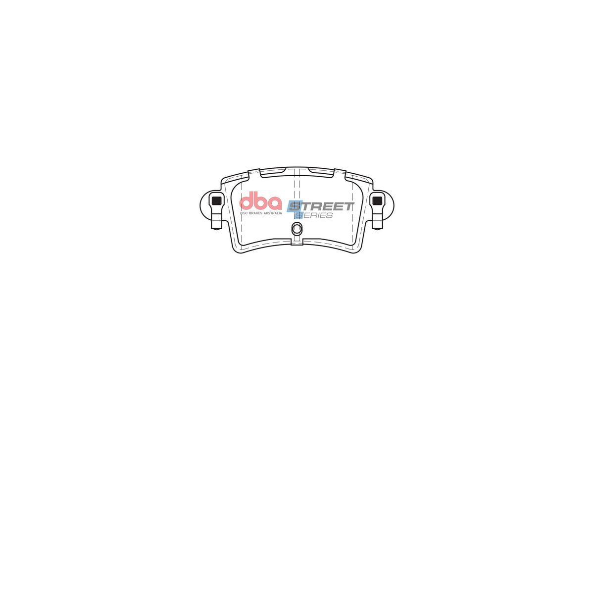 DBA Street Series Brake Pad Set Rear DB1964SS