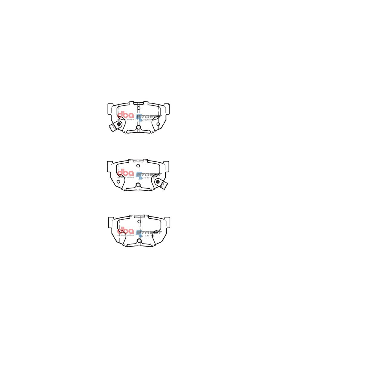 DBA Street Series Brake Pad Set Rear DB325SS