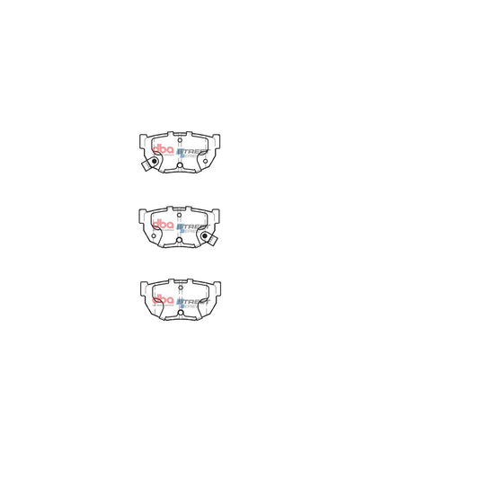 DBA Street Series Brake Pad Set Rear DB325SS