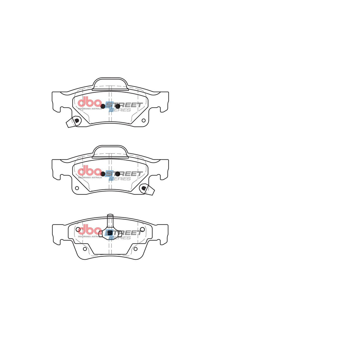 DBA Street Series Brake Pad Set Rear DB2217SS