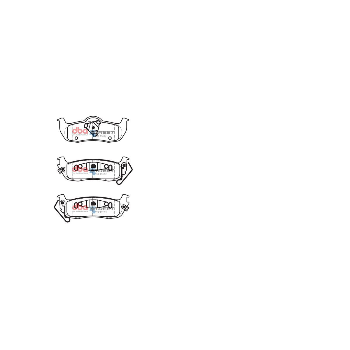 DBA Street Series Brake Pad Set Rear DB1685SS