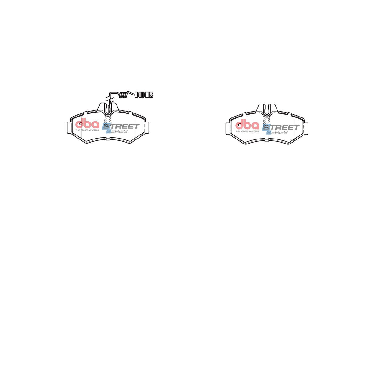 DBA Street Series Brake Pad Set Rear DB1961SS