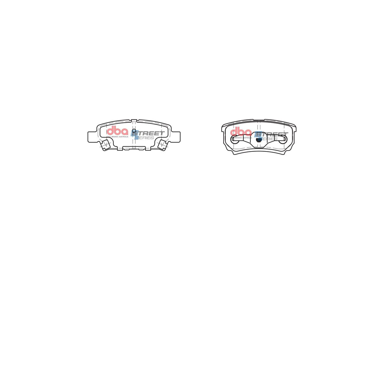 DBA Street Series Brake Pad Set Rear DB1686SS