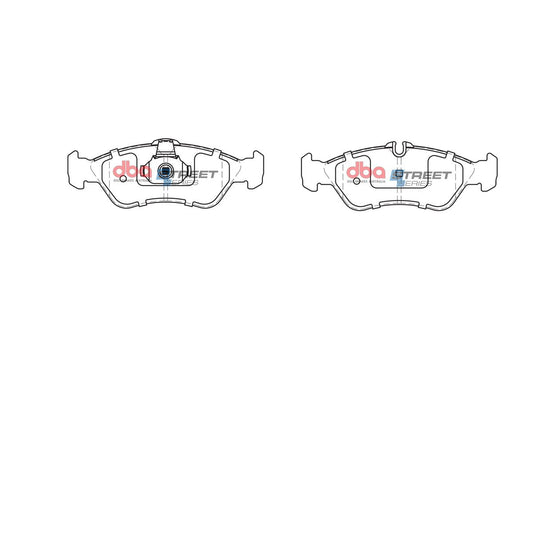 DBA Street Series Brake Pad Set Rear DB1960SS