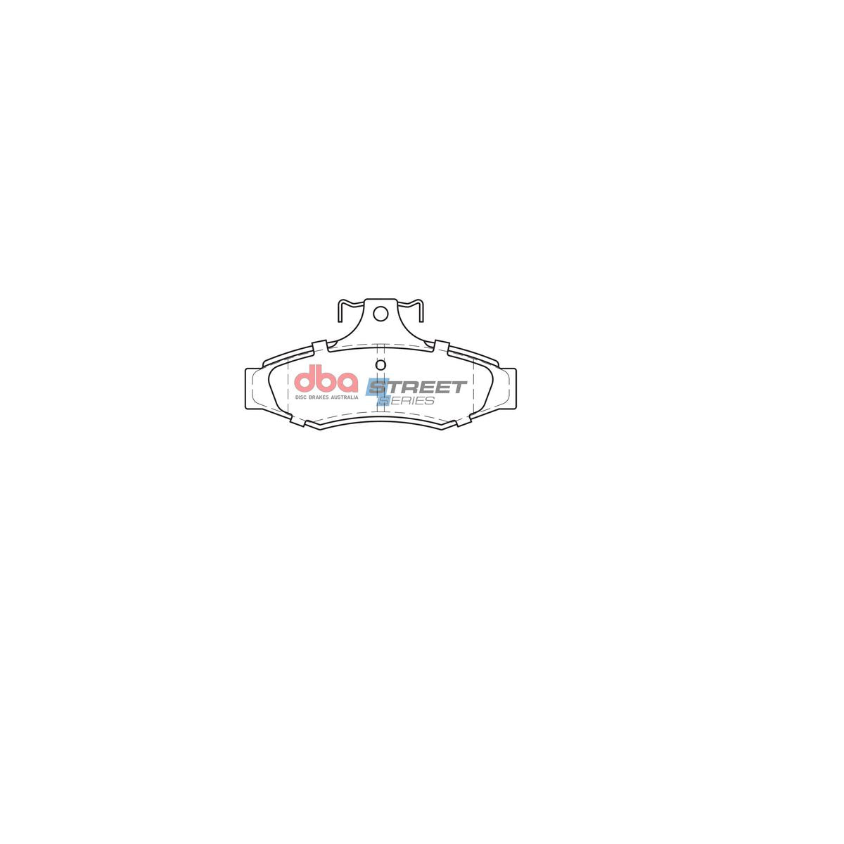 DBA Street Series Brake Pad Set Rear DB1204SS