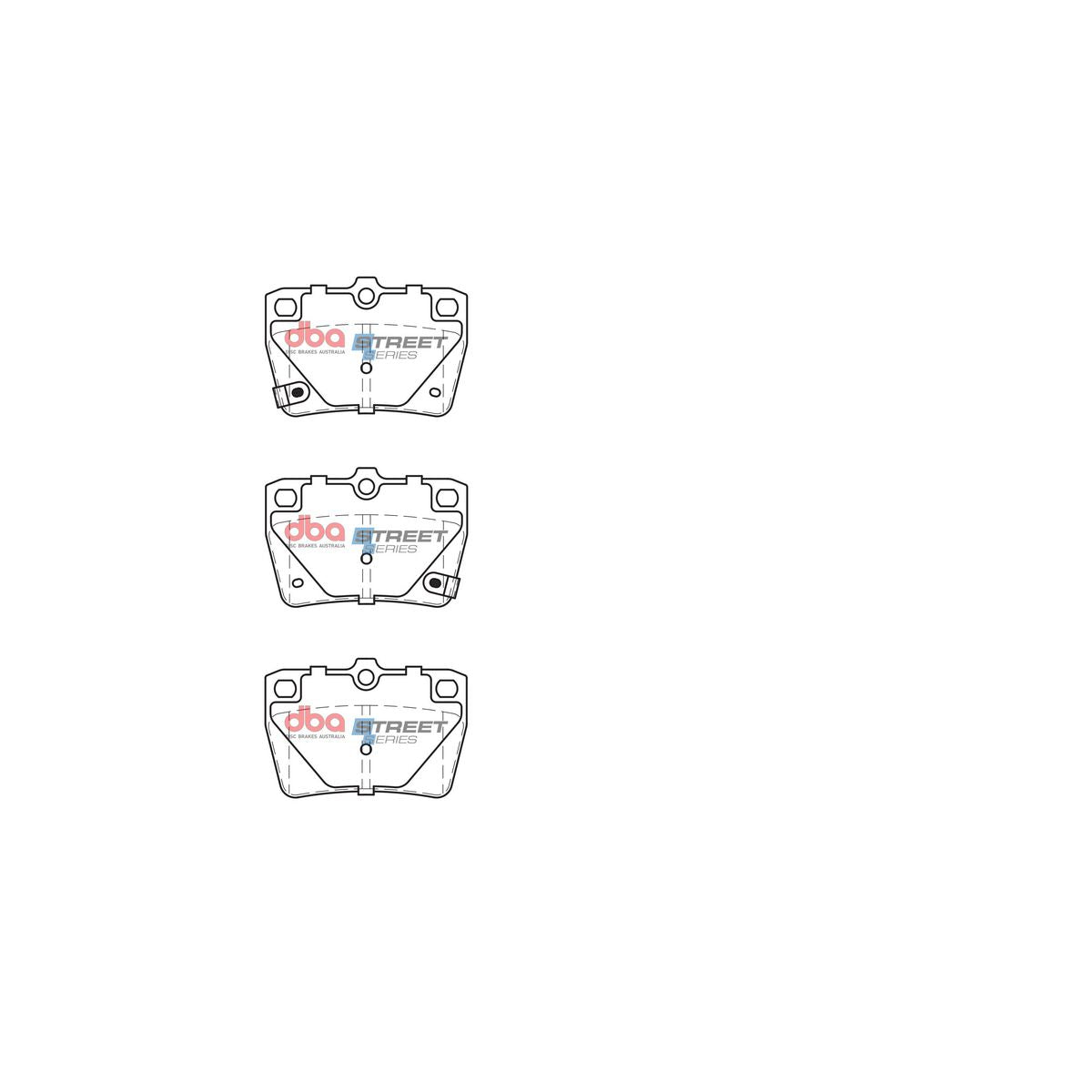 DBA Street Series Brake Pad Set Rear DB1680SS