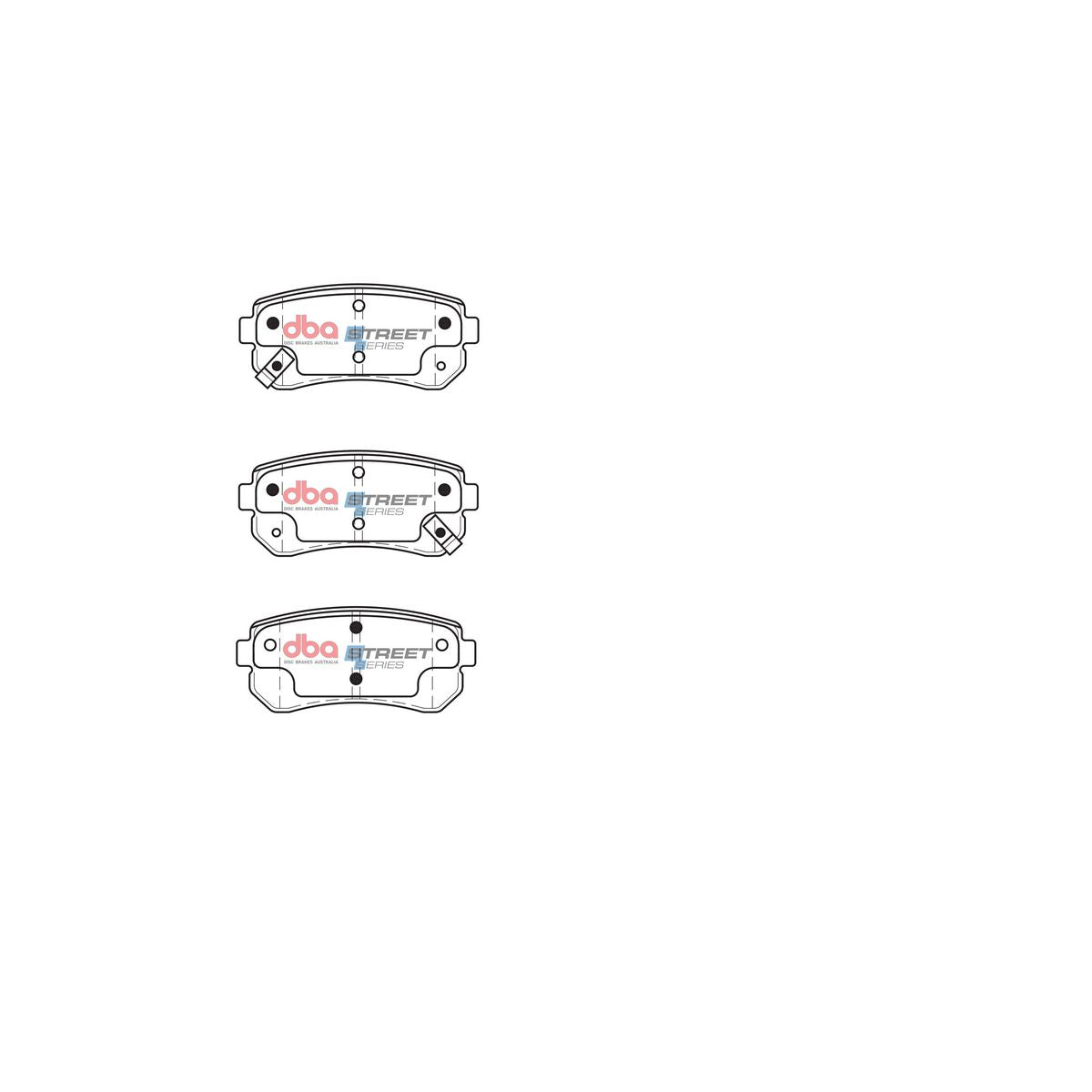 DBA Street Series Brake Pad Set Rear DB1943SS