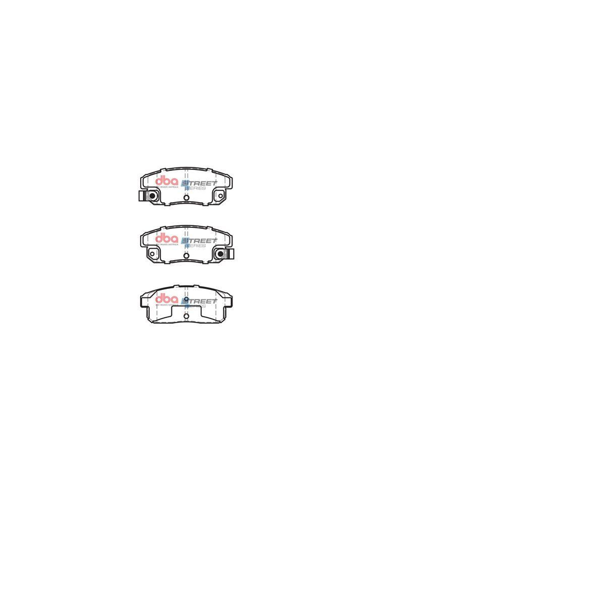 DBA Street Series Brake Pad Set Rear DB1671SS