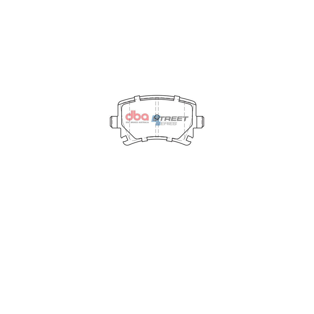 DBA Street Series Brake Pad Set Rear DB1865SS