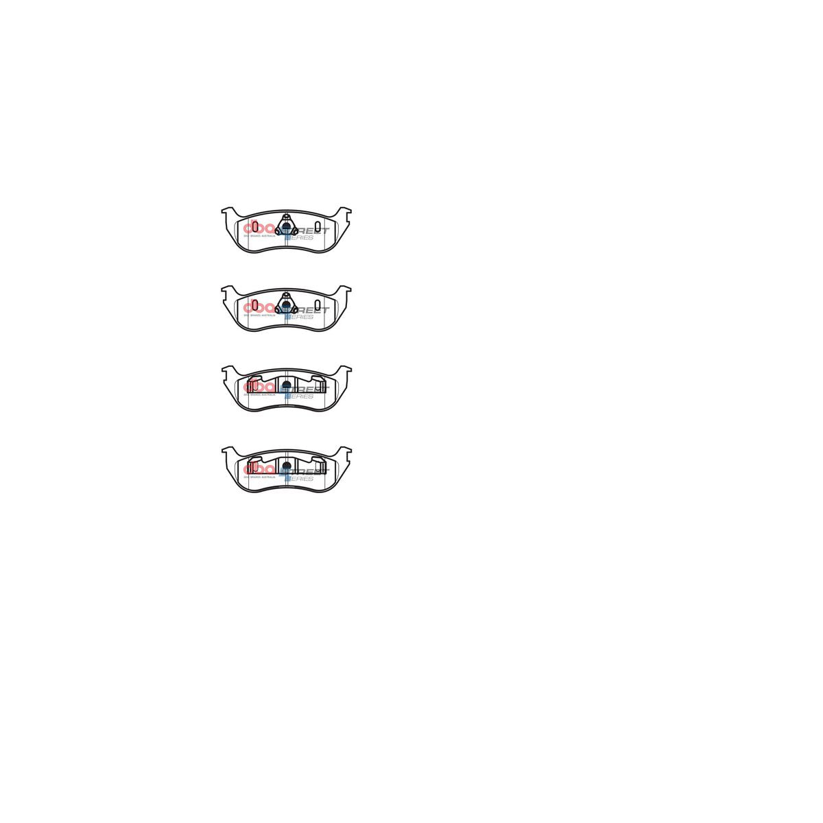 DBA Street Series Brake Pad Set Rear DB1906SS