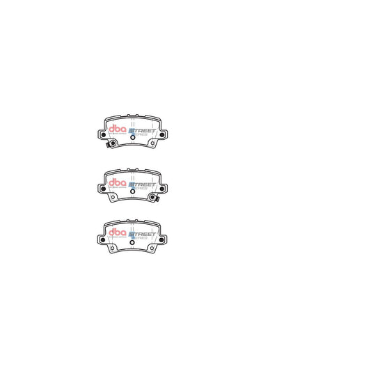 DBA Street Series Brake Pad Set Rear DB2177SS