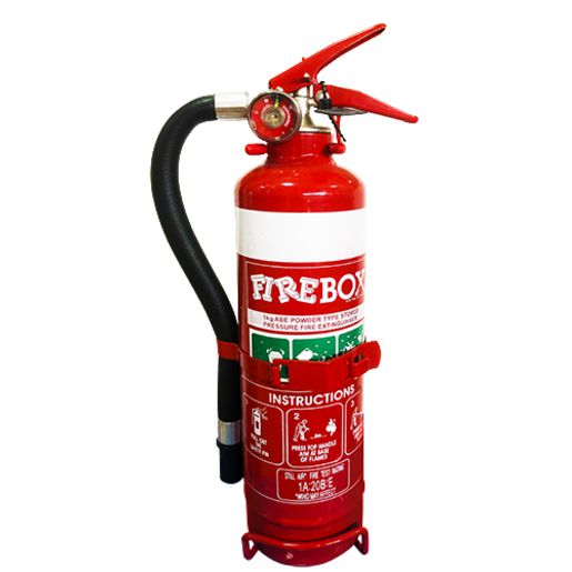 Firebox Fire Extinguisher 1Kg Dry Chemical Powder Abe With Hose FB10ABEH