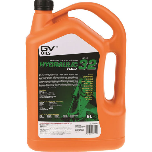 GV Oils Hydraulic Fluid Iso 32 5L GVHYD32005