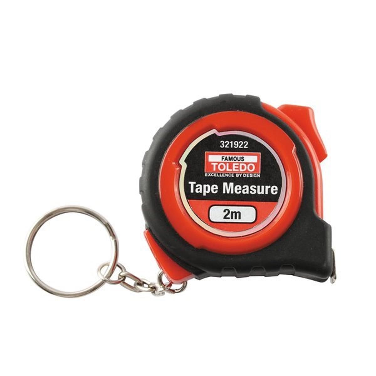 Toledo Tape Measure Metric 2 Metre Single Sided 321922