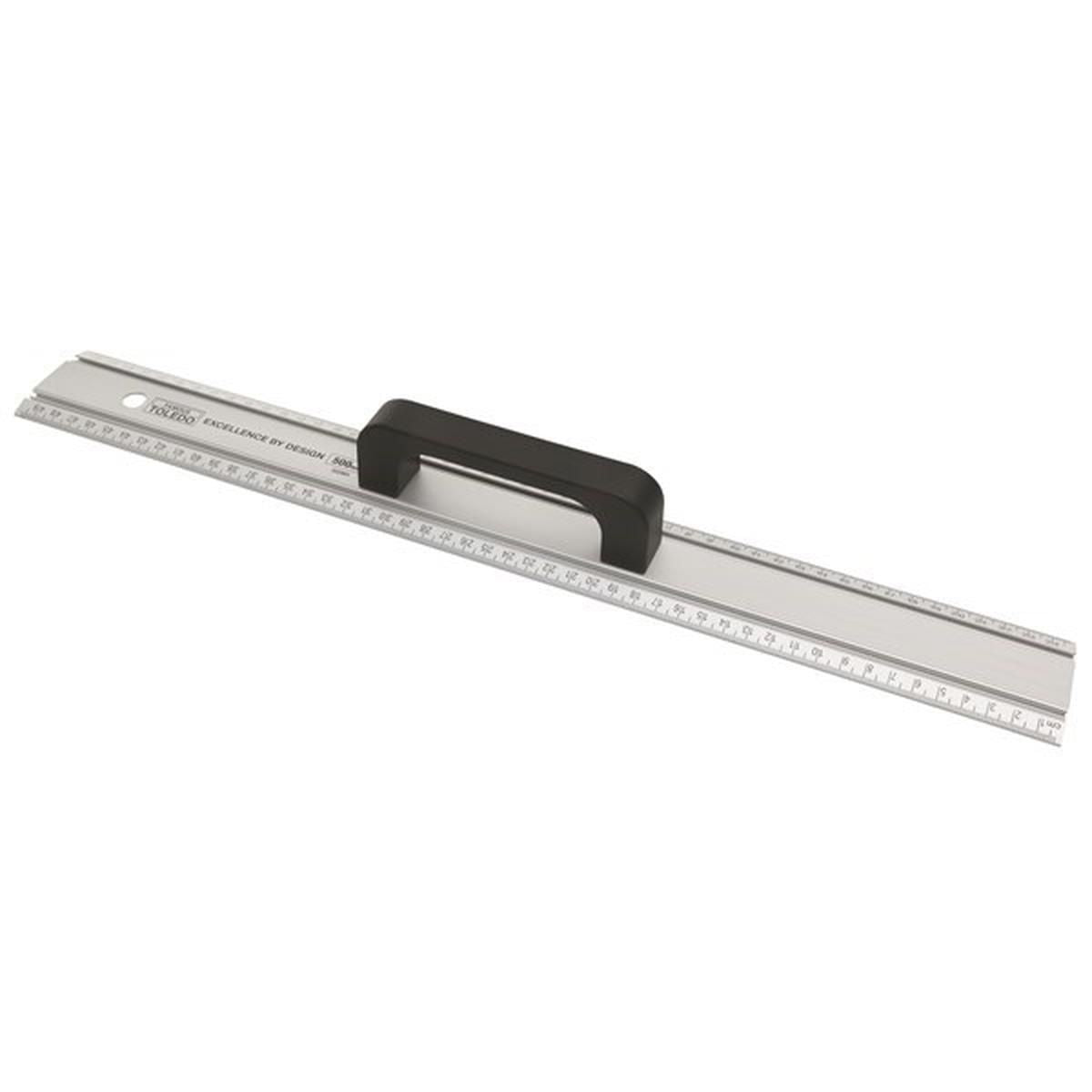 Toledo Aluminium Cutting Rule Metric 600Mm 322002