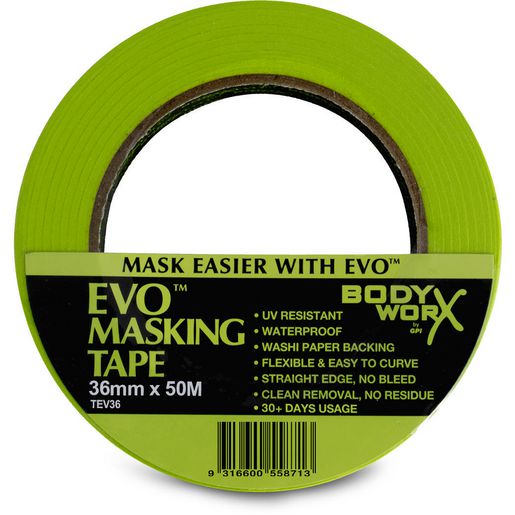 GPI EVo Masking Tape - 36mm X 50M TEV36