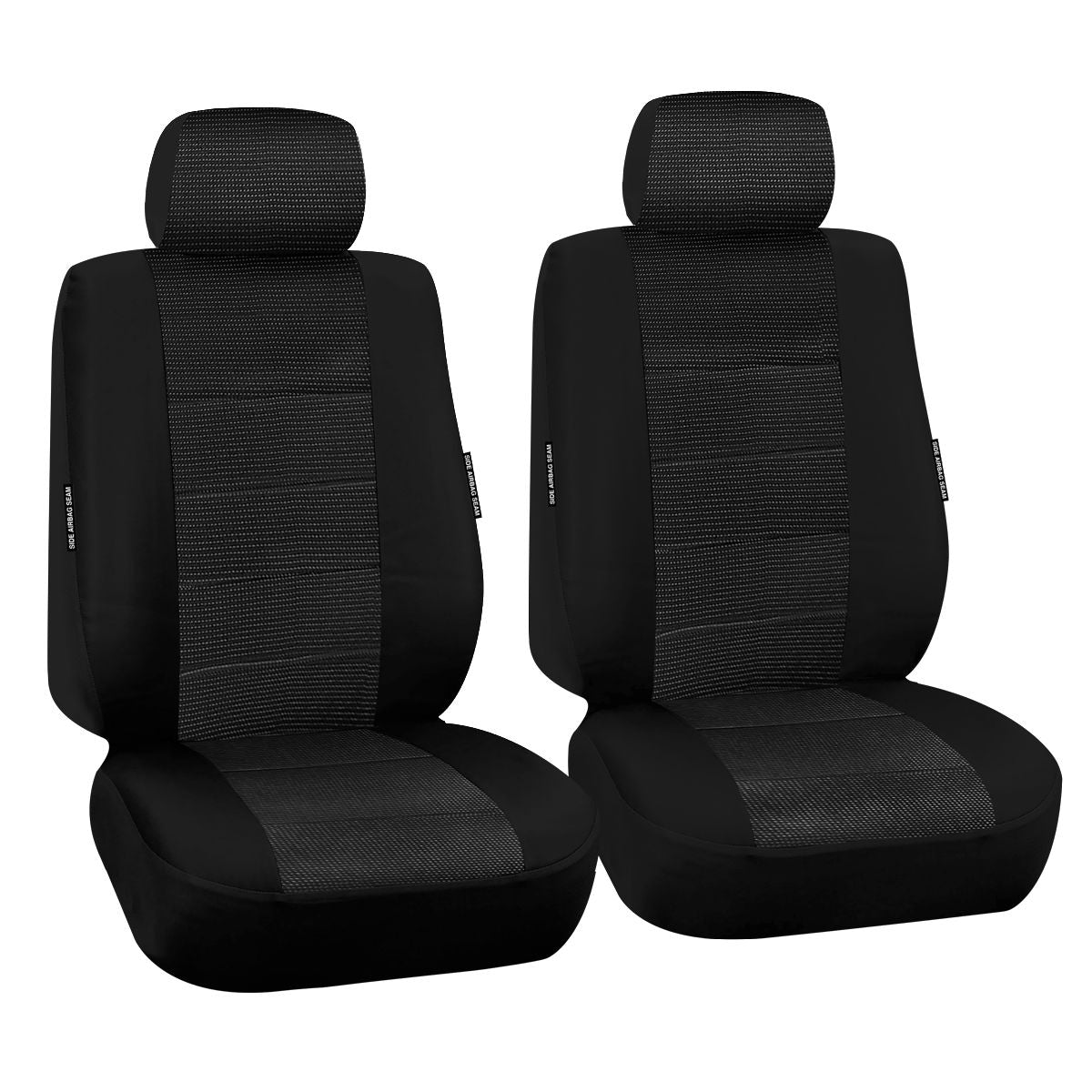 True Fit Tailored Fit Front Car Seat Covers Polyester, Grey - Set TOYHIA19