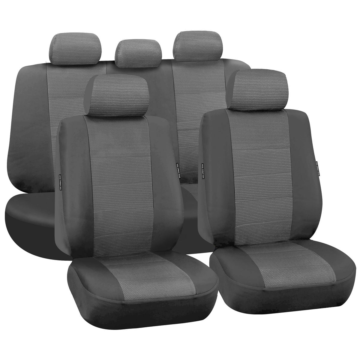 True Fit Tailored Fit Front & Rear Car Seat Covers Polyester, Grey - Set MAZBT50TFDC
