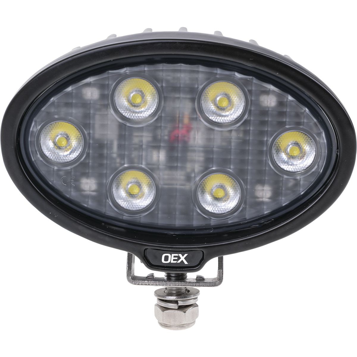 OEX Work Light Oval 6 LED. 12V/24V, Cispr25 Rated LLX08206