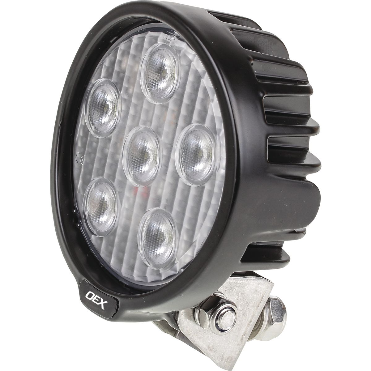 OEX Work Light Round 6 LED. 12V/24V, Cispr25 Rated LLX08203