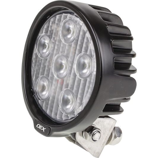OEX Work Light Round 6 LED. 12V/24V, Cispr25 Rated LLX08203