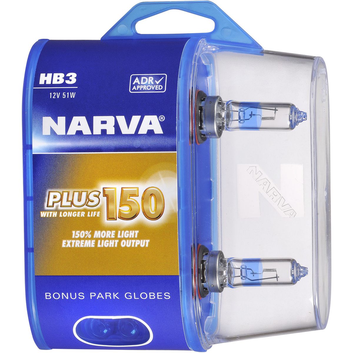 Narva - Hb3 12V P20D Plus150 Twin Pack 48383BL2