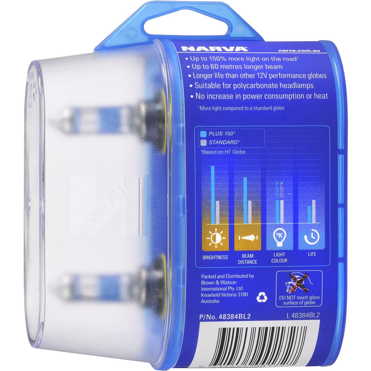 Narva - Hb4 12V P22D Plus150 Twin Pack 48384BL2