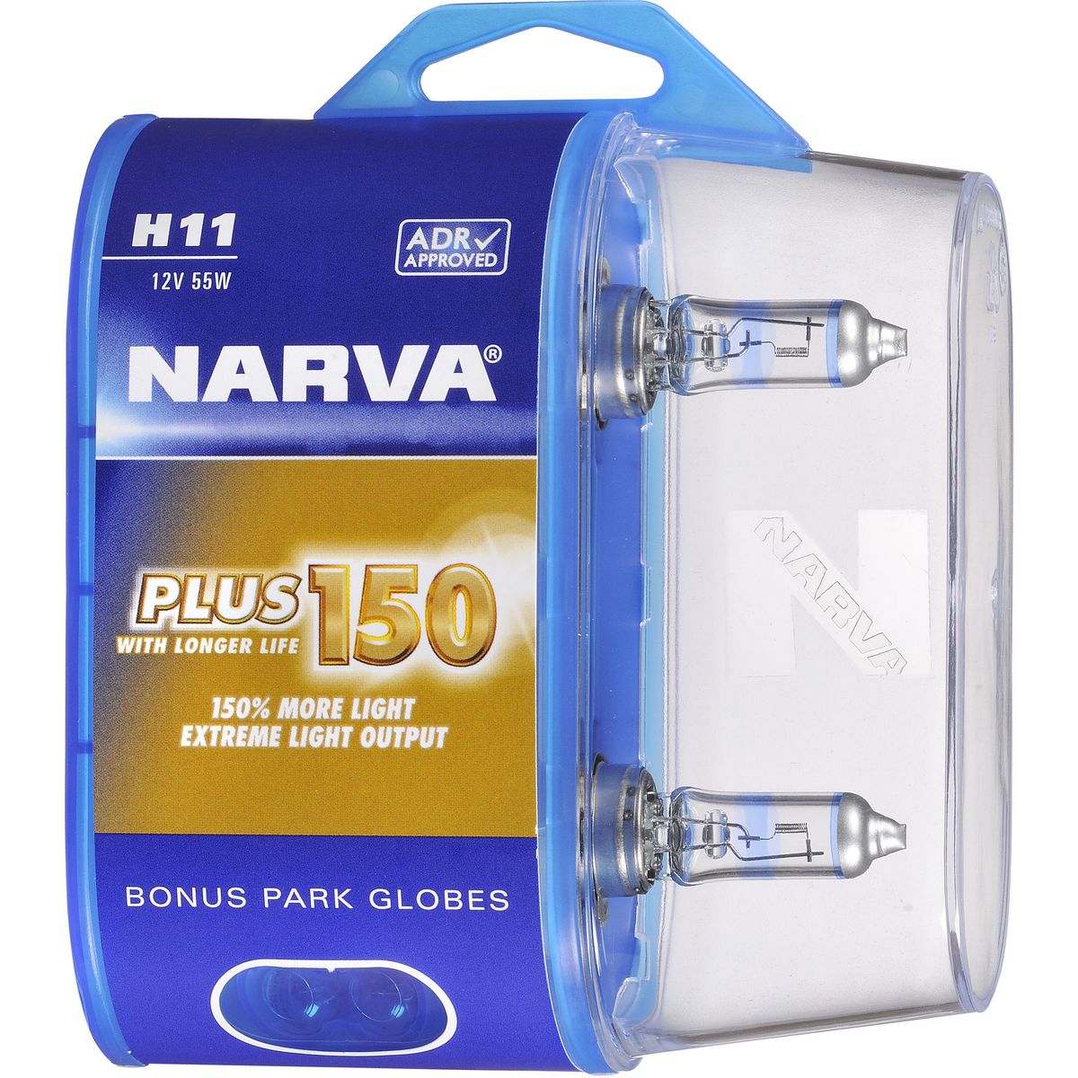 Narva - H11 12V Pgj19-2 Plus150 Twin Pack 48388BL2