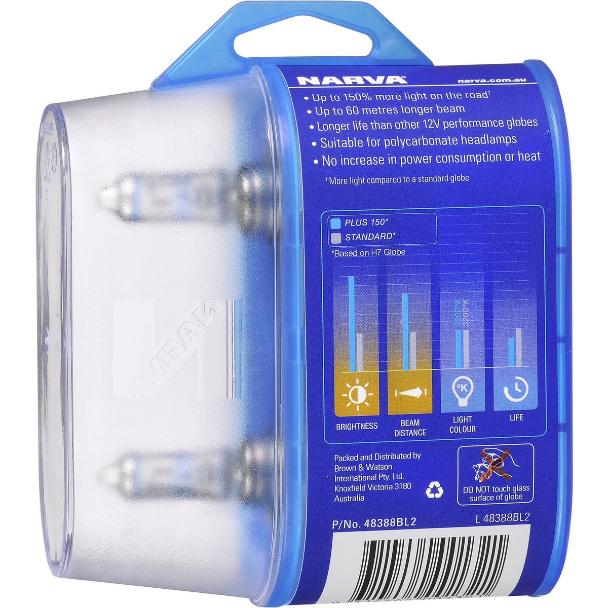 Narva - H11 12V Pgj19-2 Plus150 Twin Pack 48388BL2